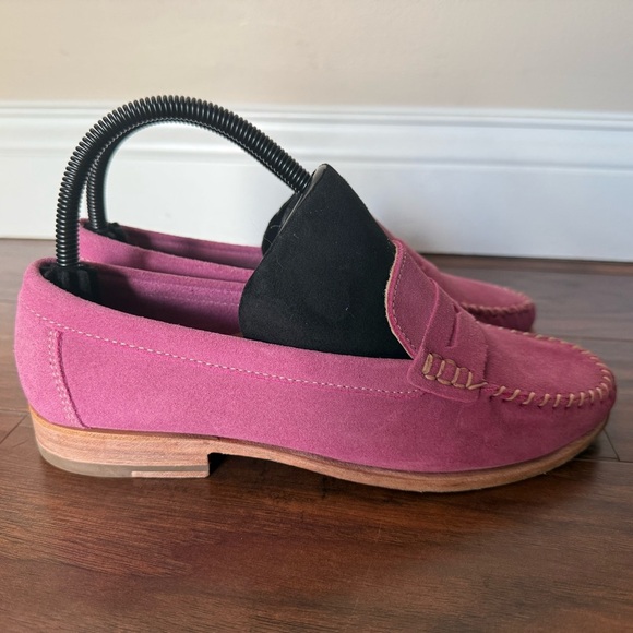 Tory Burch Pink Suede Loafers -Size 8 - Picture 3 of 14
